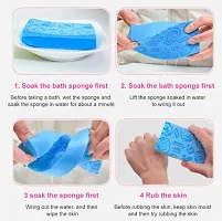 Mystte Ultra Soft Exfoliating Asian Bath Sponge l Body Scrubber Sponge (Pack of 3)-thumb3