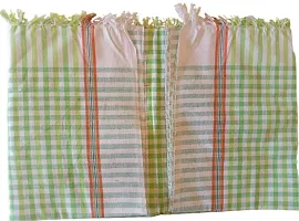Mystte Handloom 100% Pure Cotton Bath Checks Towels Combo, Pack of 3, Towel Size 50 inch/26 inch, Multicolor-thumb4