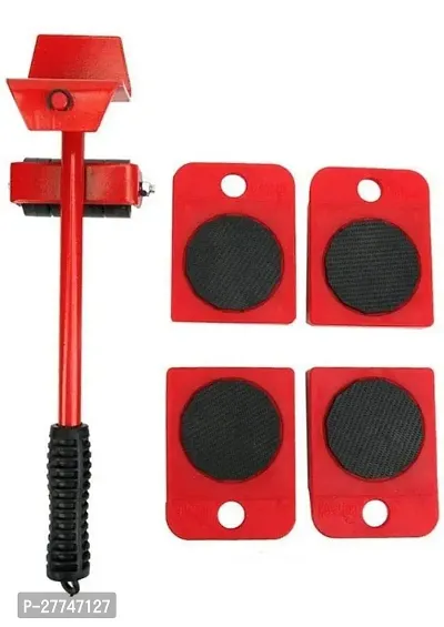 Mystte Furniture Lifter Mover Tool Set Heavy Duty Furniture Lifter With 4 Sliders For Easy And Safe Moving 360 Degreee Red Color-thumb0