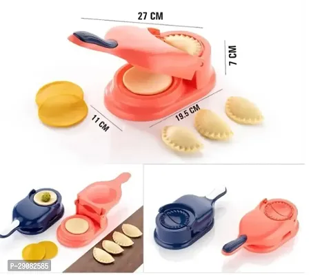 2 in 1 Manual Plastic Dumpling Maker and Momos Maker Press and Mould