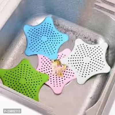 Silicone Star Shape Kitchen Sink Strainer Pack of 4.-thumb0