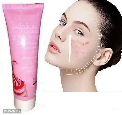 Salicylic Acid Green Tea Strawberry Ice Cream Mask Clean Pores Brighten and Whiten the Skin Pack of 3  (360 ml)-thumb2