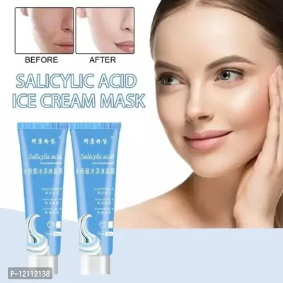 Natural Salicylic Acid Ice Cream Mask Tube 240 ml pack of 2  (240 ml)