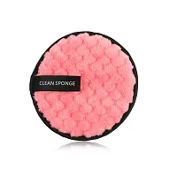 Reusable Makeup Removal Sponge Pads For Deep Cleansing Facial Make up Remover Wipes For Mascara Eye Shadow - (Pack of 1)-thumb1