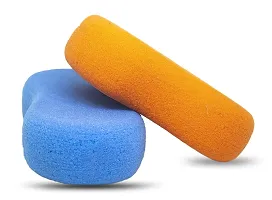 2 Pcs Jolly Sponge For Bathing Multicolor-thumb1