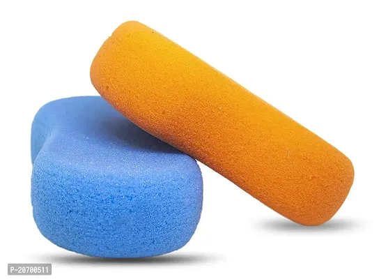 2 Pcs Jolly Sponge For Bathing Multicolor-thumb2