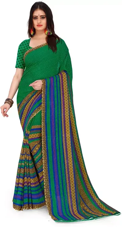 Stylish Fancy Designer Georgette Saree With Blouse Piece For Women