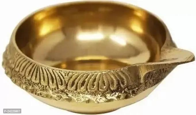 Brass Table Diya (Height: 2 Inch)-thumb0