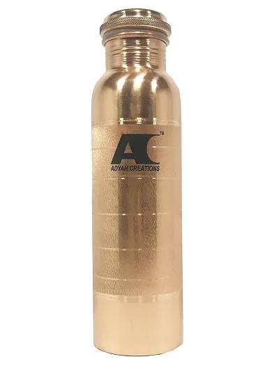 Sturdy Silver Tech Design Copper Water Bottle Pack Of 1 1000 Ml Bottle