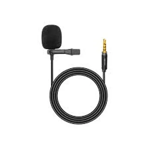 Microphone 3.5mm Collar Mic / Clip Mic / Lapel Mic for Video, ASMR, Youtube, Recording Microphone(black) pack of 1