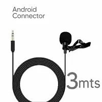 Microphone 3.5mm Collar Mic / Clip Mic / Lapel Mic for Video, ASMR, Youtube, Recording Microphone(black) pack of 1-thumb2