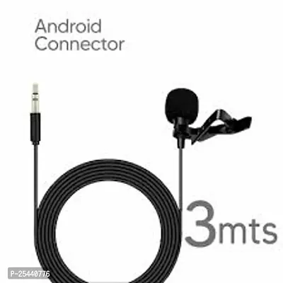 Microphone 3.5mm Collar Mic / Clip Mic / Lapel Mic for Video, ASMR, Youtube, Recording Microphone(black) pack of 1-thumb3