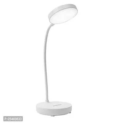 Battery Operated Rechargable Desk Lamp- 3 Level Brightness Touch Control |Study Lamp for Students Study Table |Table Lamp for Work from Home,Office |Gooseneck Reading Lamp with Mobile Stand-thumb3