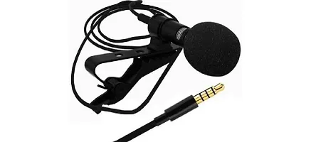 Clip Microphone for YouTube | Collar Mike for Voice Recording | Lapel Mic Mobile(pack of 1)-thumb1