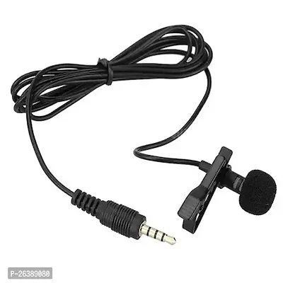 Clip Microphone for YouTube | Collar Mike for Voice Recording | Lapel Mic Mobile(pack of 1)-thumb3