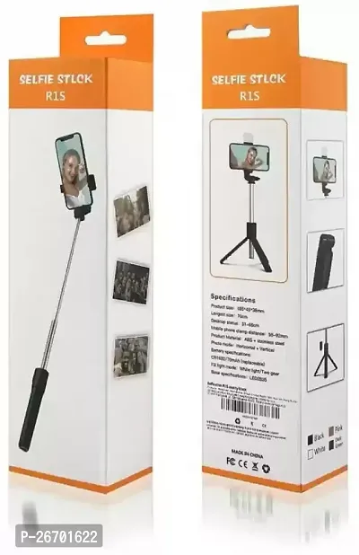 Wireless Bluetooth Selfie Stick R1s(pack of 1-thumb2