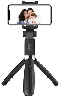 Bluetooth Selfie-Sticks with Remote 3-in-1 Multifunctional Selfie-Stick Tripod Stand Compatible with All Phones(pack of 1)-thumb1