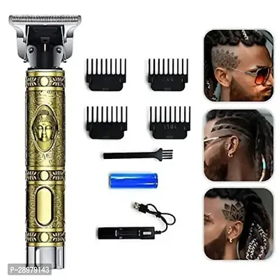 Trimmer For Men, Professional Hair Clipper, Adjustable Blade Clipper and Shaver, Close Cut Precise Hair Machine, Body Trimmer (Metal Body)-thumb0