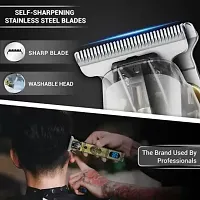 Trimmer For Men, Professional Hair Clipper, Adjustable Blade Clipper and Shaver, Close Cut Precise Hair Machine, Body Trimmer (Metal Body)-thumb1