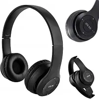P47 Over The Head Wireless Bluetooth Headphone with Soft Ear COUSIONS for Gaming  Music.-thumb4
