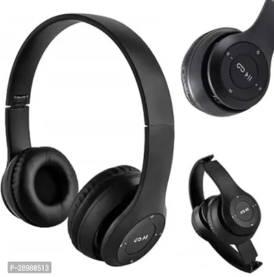 P47 Over The Head Wireless Bluetooth Headphone with Soft Ear COUSIONS for Gaming  Music.-thumb5