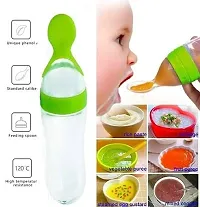 Tiny Tycoonz Combo of 1 piece of Silicone BPA Free Baby Feeding Bottle (90 ml) and 1 piece of BPA Free Food Feeder/Fruit Pacifier-thumb2