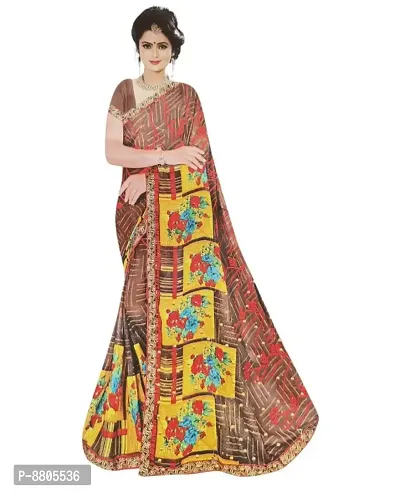 Trendy Georgette Saree with Blouse Piece for Women