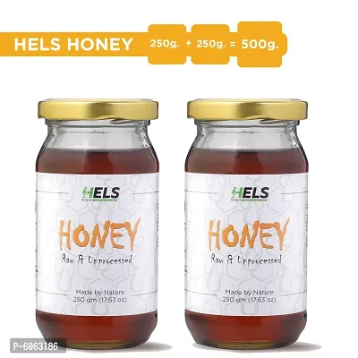 Raw and Unprocessed Honey (250 Gm) (Pack of 2)