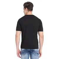 GfandBF Solid Round Neck T-Shirt (40, Black)-thumb1