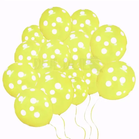 DUL DUL Polka Dot Balloons Pack of Party Balloons - 12 Inch Latex Balloons for Birthday Decoration/Party,Baby Shower Decoration,Theme Party Balloon