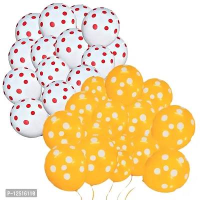 DUL DUL Orange pcs/ pcs Polka balloons for birthday decoration Pcs -Polka Dot balloons for Birthday/Decoration/Party,Engagement,Baby Shower Decoration/-thumb0