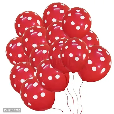 DUL DUL Polka Dot Balloons Pack of Party Balloons - 12 Inch Latex Balloons for Birthday Decoration/Party,Baby Shower Decoration,Theme Party Balloon