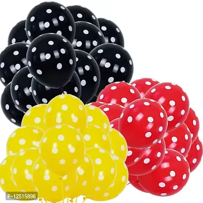 DUL DUL Black pcs/Red pcs / pcs Polka dot balloons for birthday decoration Pcs-pack of balloons. Birthday/Decoration/Party,Engagement,/Theme Party Balloon-thumb0