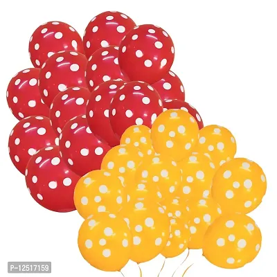 DUL DUL Orange pcs/ pcs Polka balloons for birthday decoration Pcs -Polka Dot balloons for Birthday/Decoration/Party,Engagement,Baby Shower Decoration/