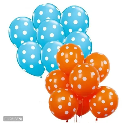 DUL DUL Light Blue/ Polka balloons for birthday decoration Pcs -Polka balloons pack of color for Birthday/Decoration/Party,Engagement,/Theme Party