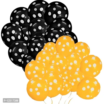 DUL DUL Orange pcs/ pcs Polka balloons for birthday decoration Pcs -Polka Dot balloons for Birthday/Decoration/Party,Engagement,Baby Shower Decoration/