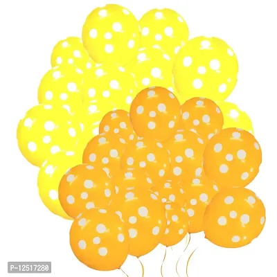 DUL DUL Orange pcs/ pcs Polka balloons for birthday decoration Pcs -Polka Dot balloons for Birthday/Decoration/Party,Engagement,Baby Shower Decoration/