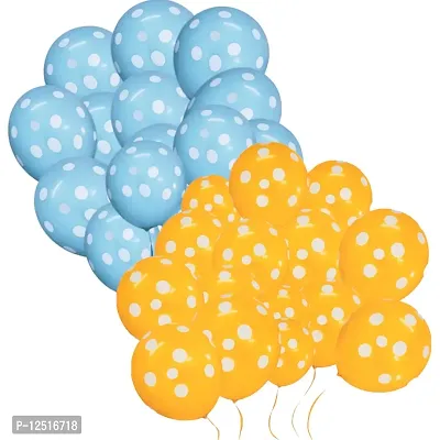 DUL DUL Orange pcs/ pcs Polka balloons for birthday decoration Pcs -Polka Dot balloons for Birthday/Decoration/Party,Engagement,Baby Shower Decoration/