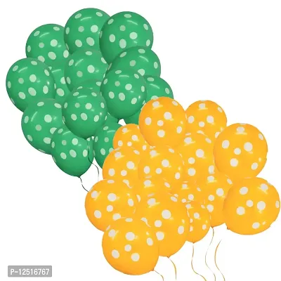 DUL DUL Orange pcs/ pcs Polka balloons for birthday decoration Pcs -Polka Dot balloons for Birthday/Decoration/Party,Engagement,Baby Shower Decoration/