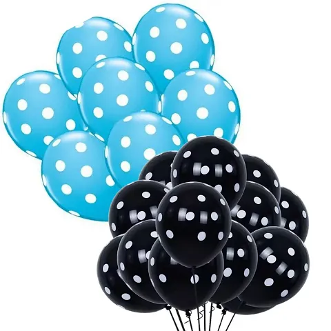 DUL DUL Polka balloons for birthday decoration Pcs -Polka balloons pack of color for Birthday/Decoration/Party,Engagement,Baby Shower Decoration/Theme Party Balloon