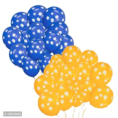 DUL DUL Orange pcs/ pcs Polka balloons for birthday decoration Pcs -Polka Dot balloons for Birthday/Decoration/Party,Engagement,Baby Shower Decoration/