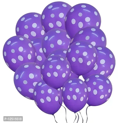 DUL DUL Polka Dot Balloons Pack of Party Balloons - 12 Inch Latex Balloons for Birthday Decoration/Party,Baby Shower Decoration,Theme Party Balloon