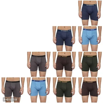 Stylish Cotton Self Pattern Briefs For Men- Pack Of 10-thumb0