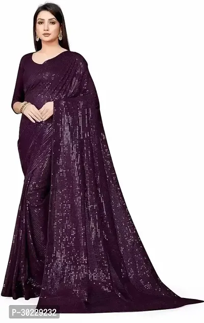 Elegant Georgette Bollywood Saree With Blouse Piece-thumb0