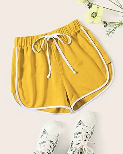Short For Girl Casual Solid Pure Cotton