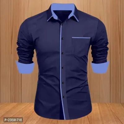 Classic Cotton Long Sleeves Casual Shirts For Men-thumb0