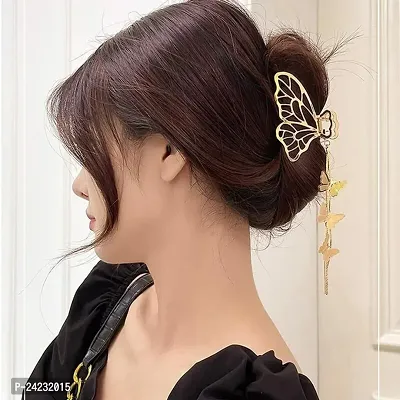 Designer Gold Hair Claw For Women-thumb0