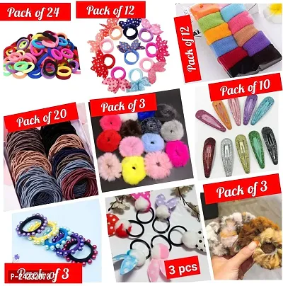 Designer Multicolor Hair Accessory Set For Women