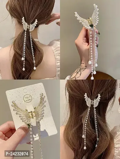 Designer Gold Hair Clip For Women-thumb4