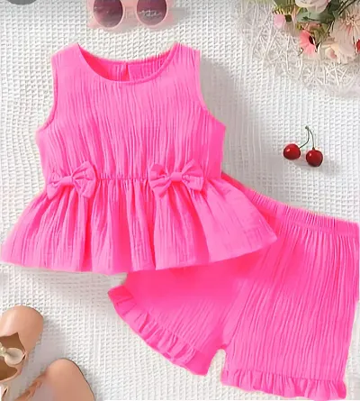 Stylish Crepe Clothing Set for Kids Girl